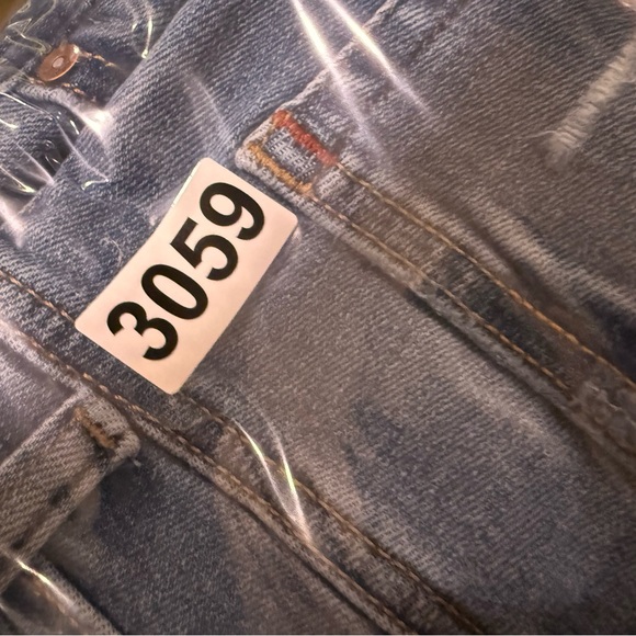 Edgely Jeans Womens 4 blue Mid Rise Flare distressed Fit 26x32 tall western - Picture 13 of 13